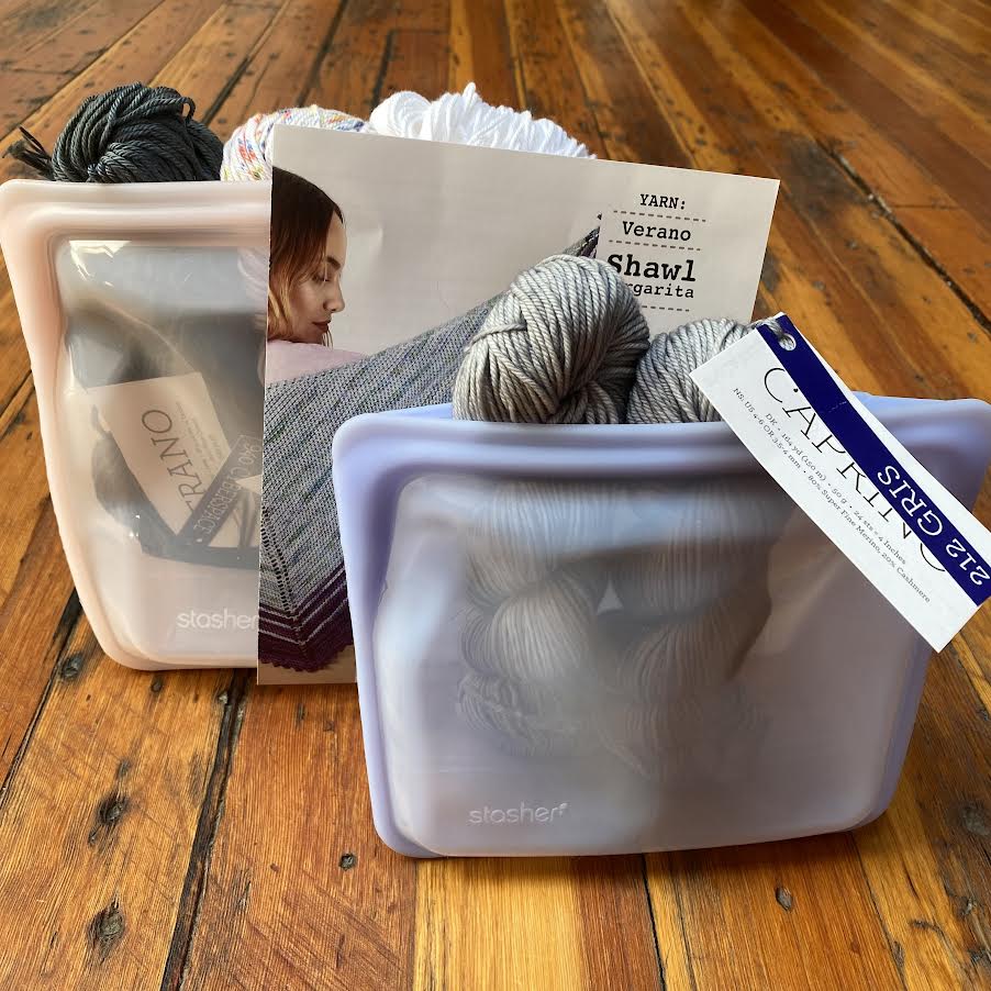 Stasher Bags, Kits and Malabrigo Yarn