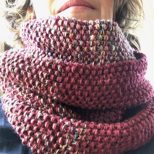 We Tried It! - The Shifting Shadow Cowl in Fingering Weight Yarn