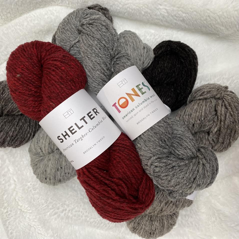 Skeins of Brooklyn Tweed Shelter and Tones