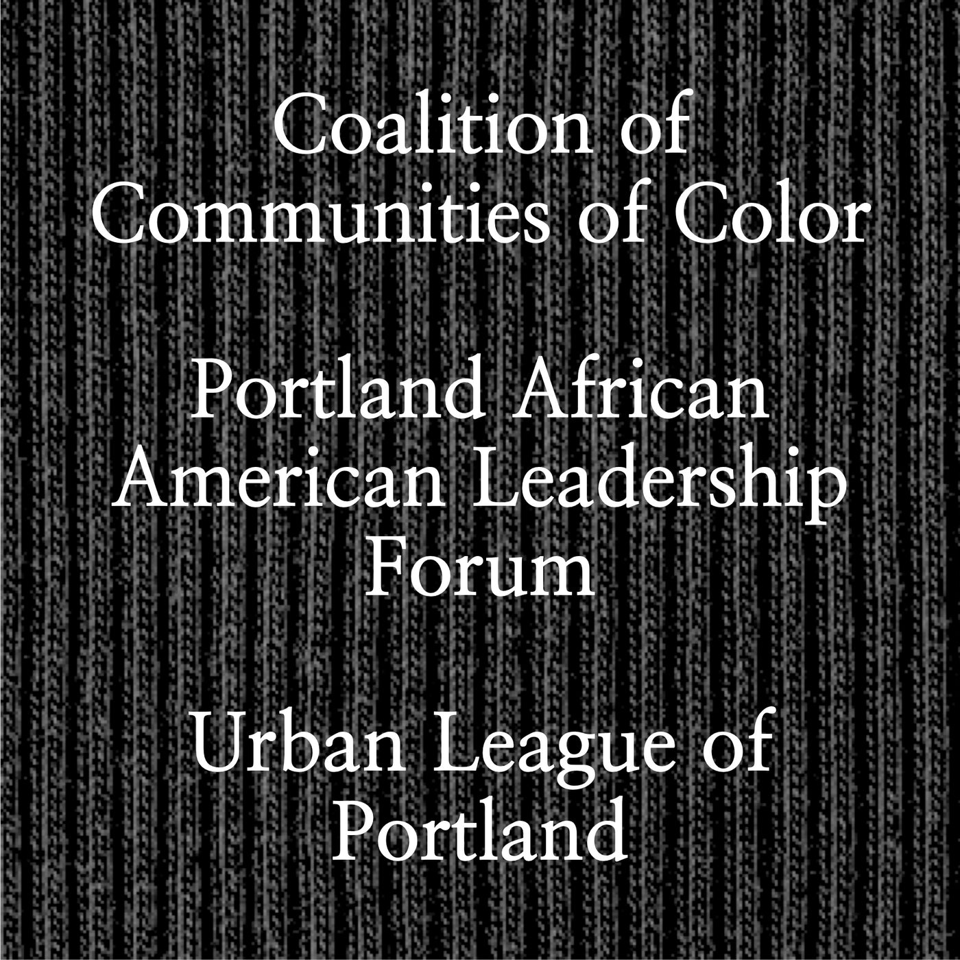 coalition of communities of color portland african american leadership form urban league of portland