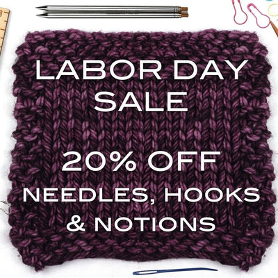 Labor Day Sale- 20% Off Needles, Hooks, and Notions