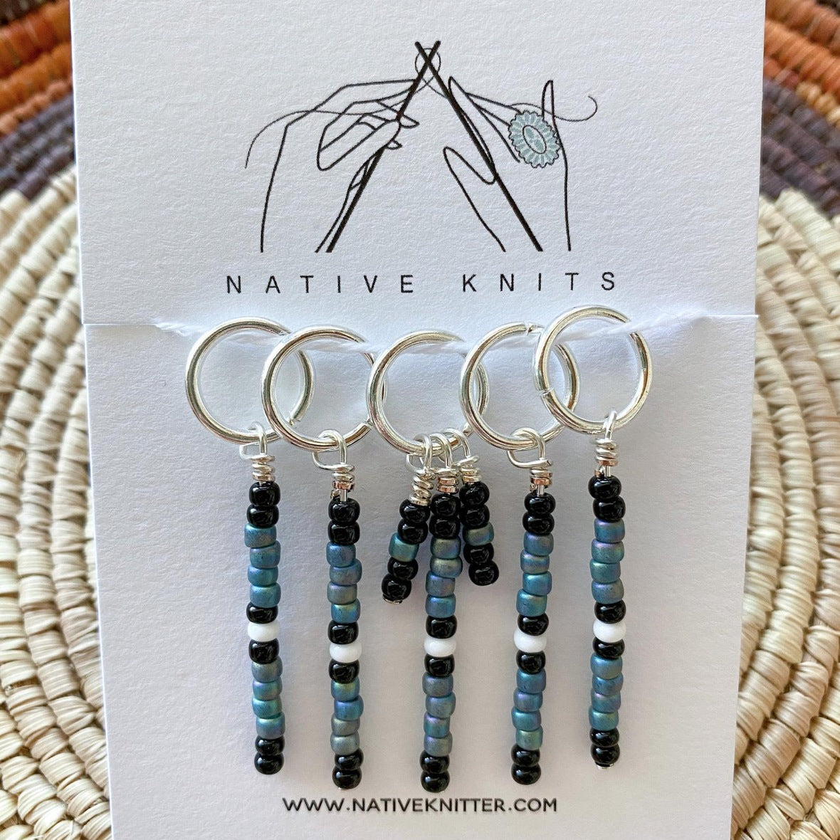 native knits smoke stitch markers