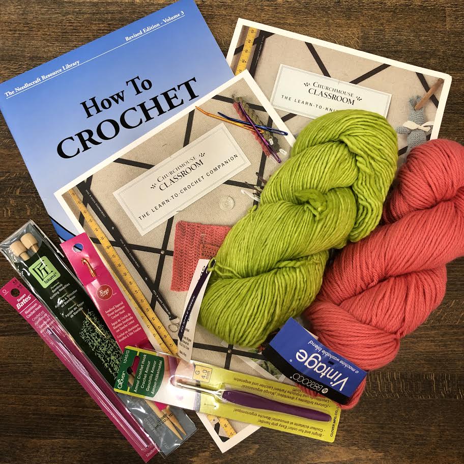 learn to knit and crochet necessities