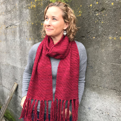 Luscious Lines Scarf pattern - by Kat Archer | Twisted