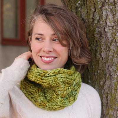 Falling Leaves Cowl & Scarf pattern | Twisted