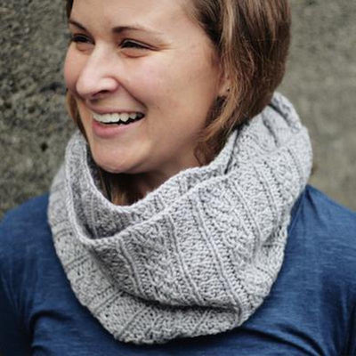 Winter's Quiet Cowl pattern - by Kat Archer | Twisted